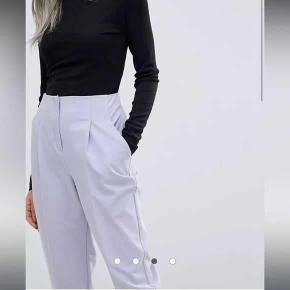 ASOS PETITE Mix & Match Highwaist Cigarette Pants - Picture 3 of 5